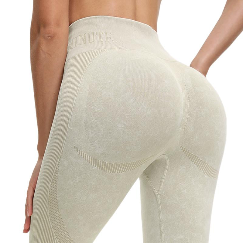 Women's High-Waist Butt-Lifting Pleated Leggings – Soft, Stretchy & Breathable for Yoga, Running & Workouts