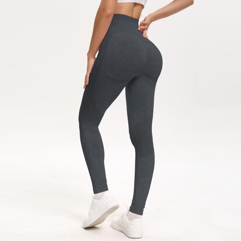 Women's High-Waist Butt-Lifting Pleated Leggings – Soft, Stretchy & Breathable for Yoga, Running & Workouts